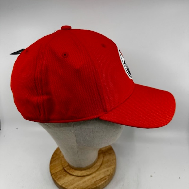 Adidas NHL Edmonton Oilers Baseball Cap Fitted Aeroready Red Mens Size S/M