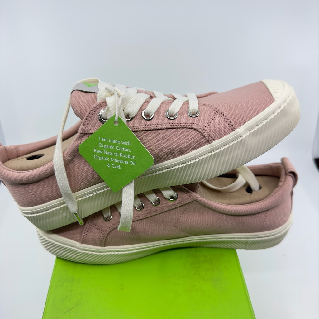 Cariuma Unisex Oca Low Canvas Sneaker Casual Shoes Lace-Up Rose Pink Size 7/8.5