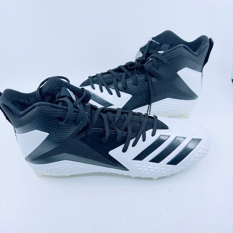 Adidas Freak X Carbon Mid-Cut Football Shoe DB0571 White Black Mens 13 1/2