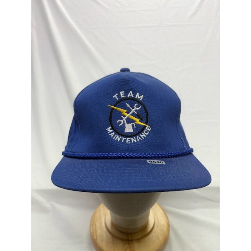 That Hat Team Maintenance Snapback Cotton Rope Cap USA Blue Unisex OSFA