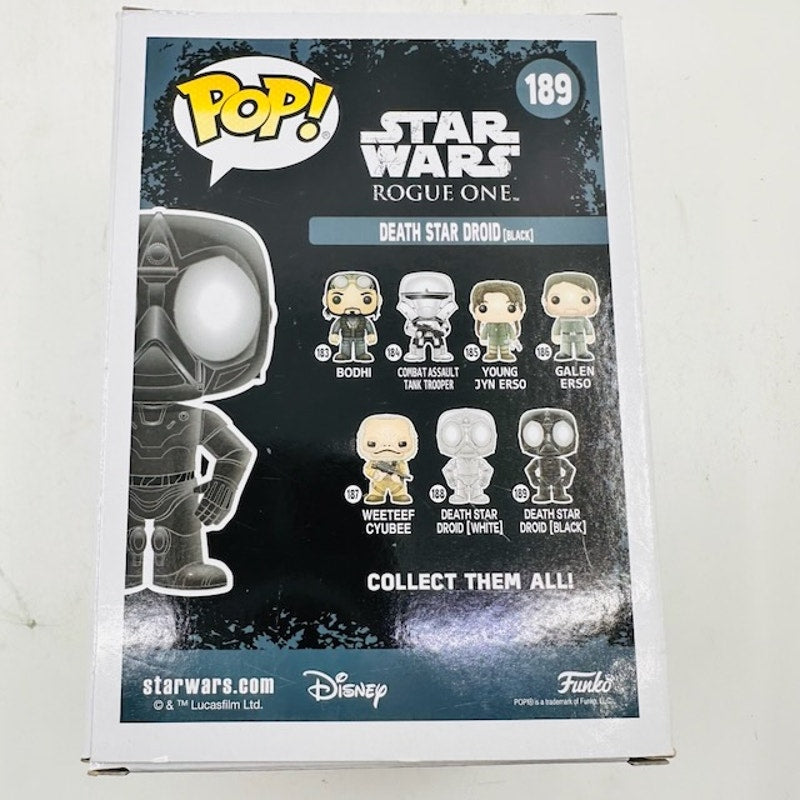 Funko Pop Star Wars: Rogue One - Death Star Droid (Black) Bobble Head #189