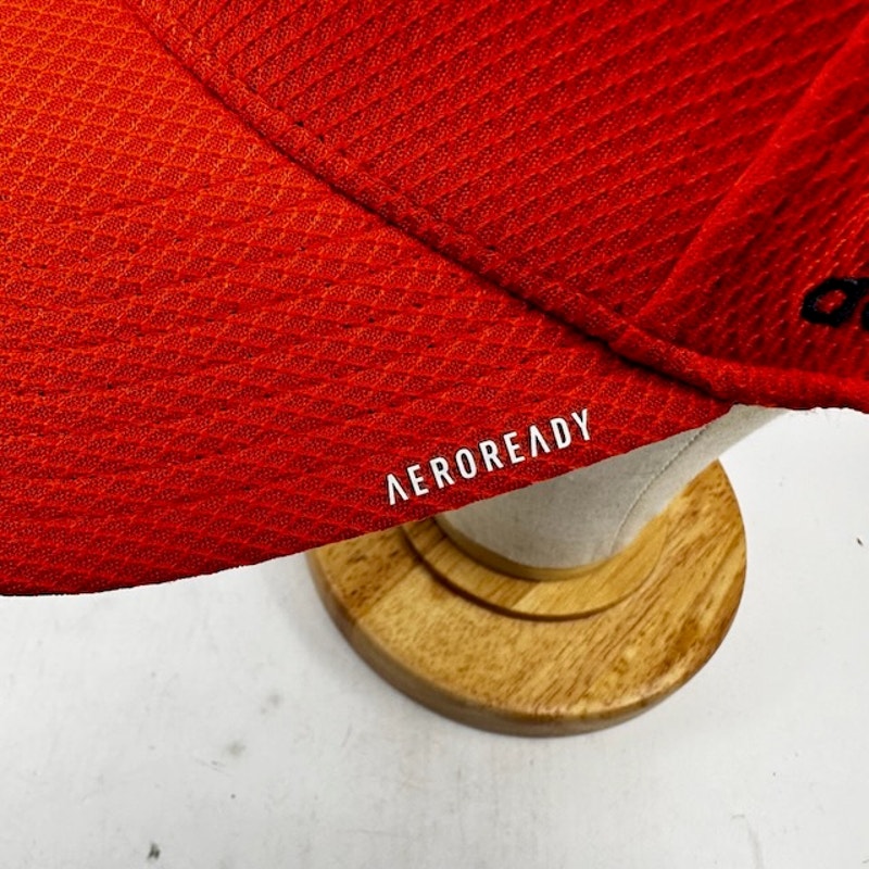Adidas NHL Edmonton Oilers Baseball Cap Fitted Aeroready Red Mens Size S/M