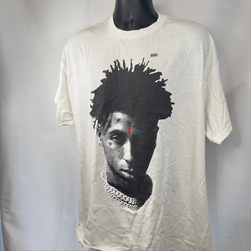 YoungBoy NBA x Vlone Reapers Child Tee Crew Neck Short Sleeve White Mens Size XL