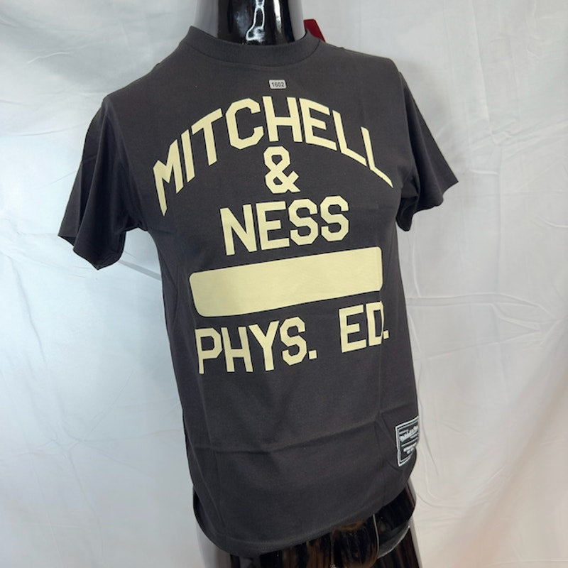 Mitchell & Ness Branded M&N Midweight Graphic Tee Phys. Ed Black Size Small