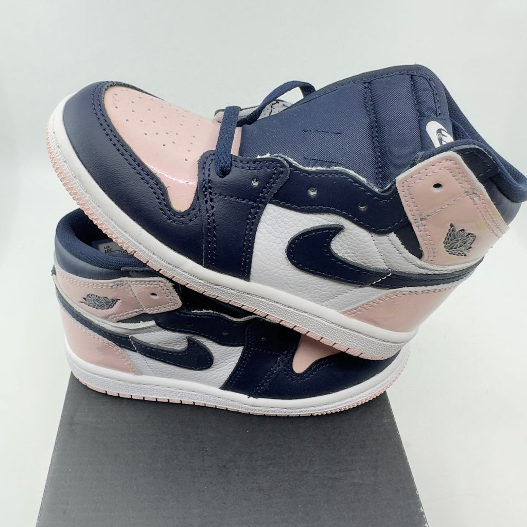 Nike Jordan 1 Retro High Og (TD) Mid Sneakers Atmosphere Obsidian White 10C