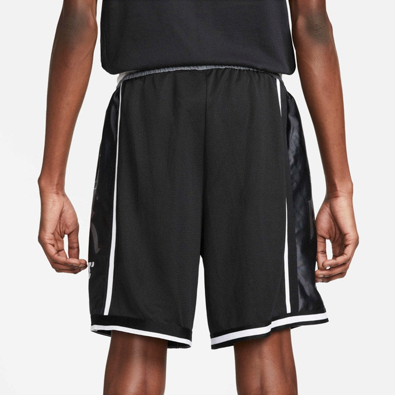 Nike Dri-FIT DNA Basketball Shorts Elastic Waist DX0255-010 Black Mens Sz M