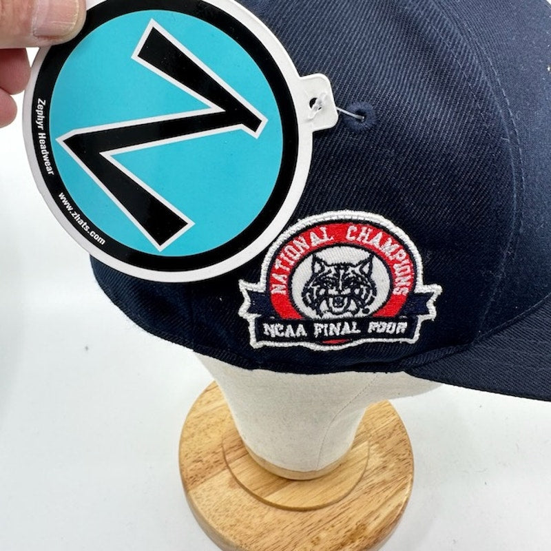 Zephyr Arizona Wildcats National Champions Custom Fitted Hat Blue Mens 7 3/8