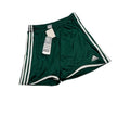 Adidas Football Shorts Clima365 Elastic Waist Forest/White Womens Size M