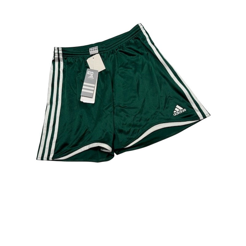 Adidas Football Shorts Clima365 Elastic Waist Forest/White Womens Size M
