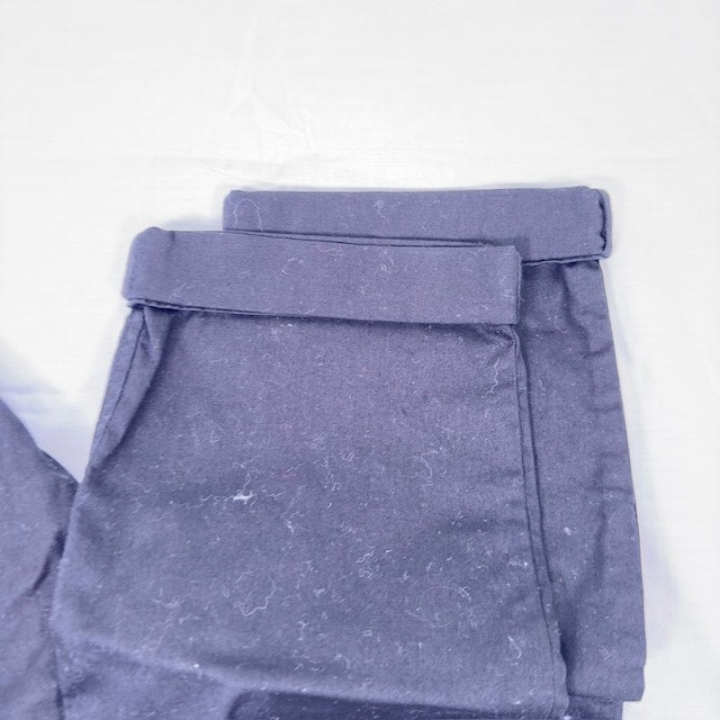 Pendleton Straight Leg Chino Pants Flat Front Cuffed Hem Black Womens 2