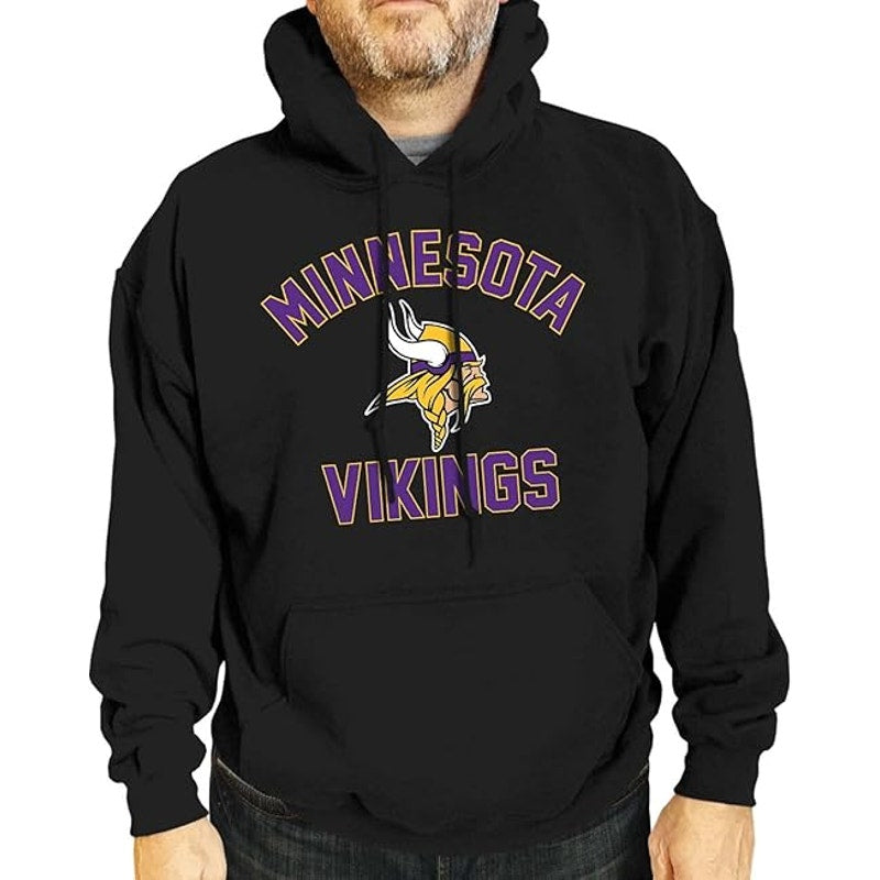 Campus Colors Minnesota Vikings Gameday Hoodie Sweatshirt Mens Large