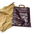 Louis Vuitton Clear Vinyl Hand Bag Leather Handle w/ Dust Bag Authentic Purple