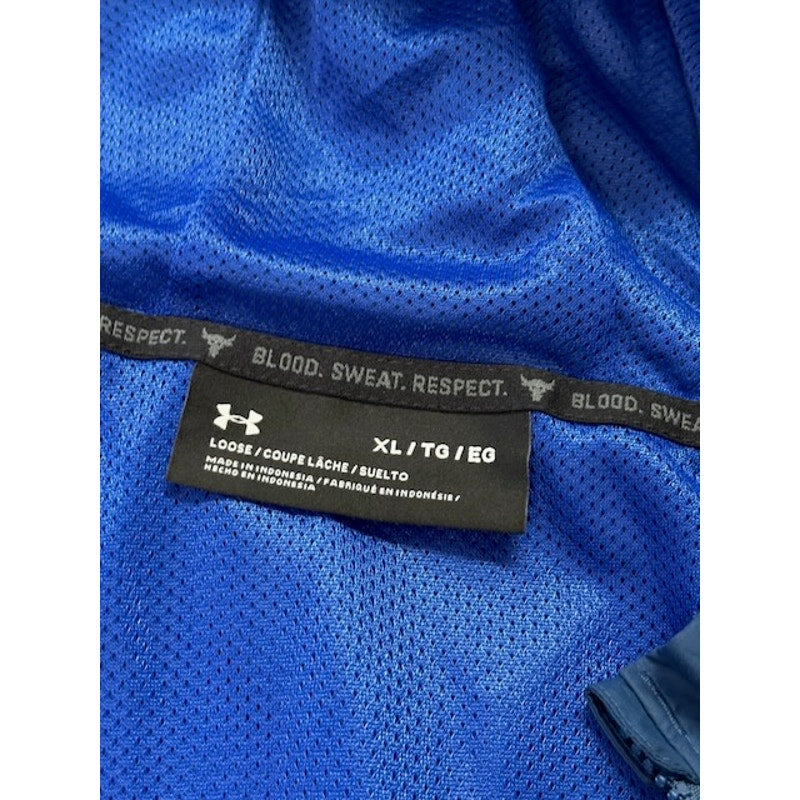 Under Armour Project Rock Storm Windbreaker 1367075-404 Blue Mens Size XL