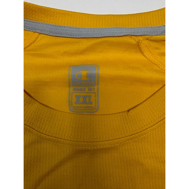 Champion Double Dry Sports Athletic Jersey SS Crewneck Yellow Mens Size XXL