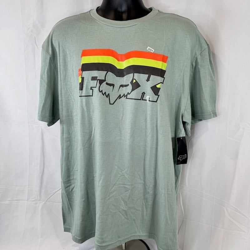 Fox Racing Far Out Short Sleeve T-Shirt Standard Fit Pistachio Green Mens Size L