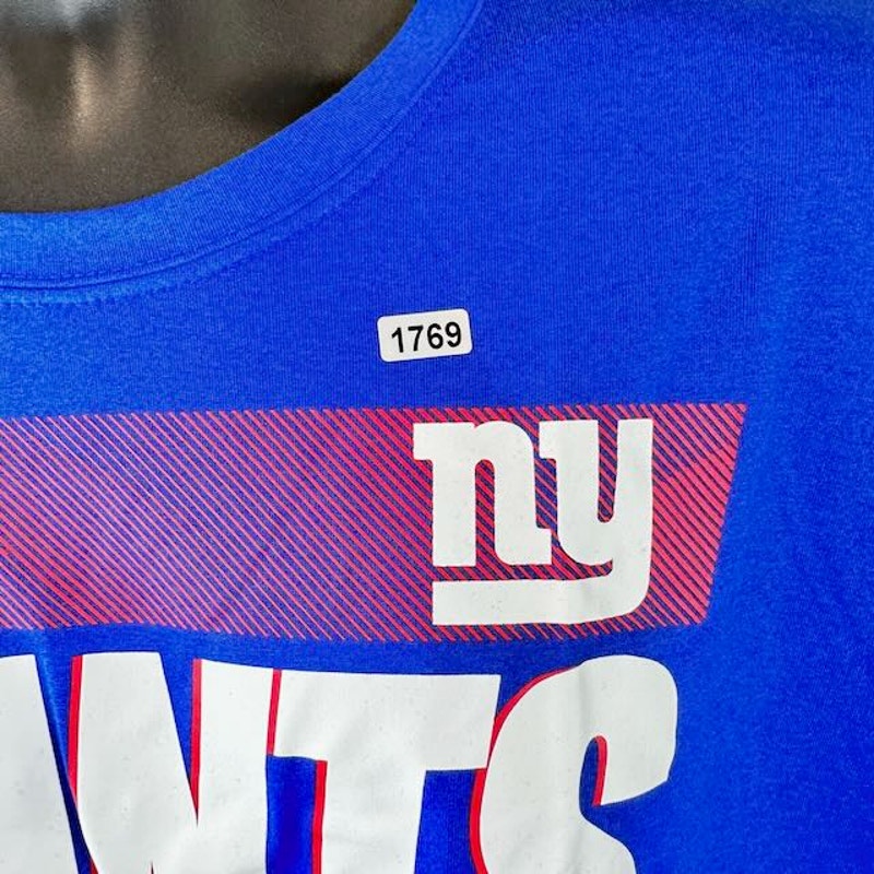 Nike Dri-FIT NFL New York Giants Sideline Legend Tee Crewneck Blue Mens Size XL