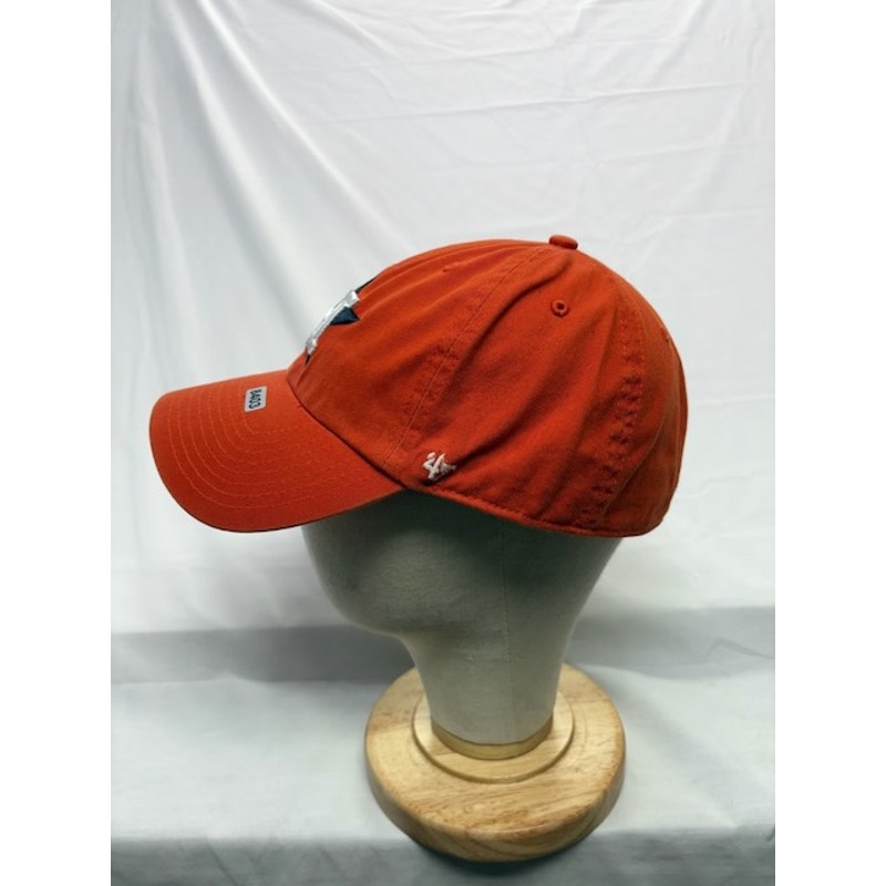 47 Brand Houston Astros Fitted Hat MLB Baseball Cap Orange Adult Size Large