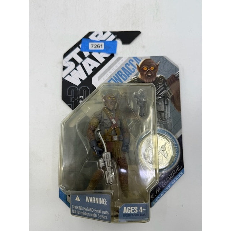 Hasbro Star Wars 30th Anniversary Mcquarrie Concept Chewbacca Action Figure