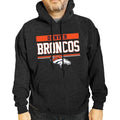Campus Colors Denver Broncos Gameday Hoodie Sweatshirt Heather Gray Mens XL