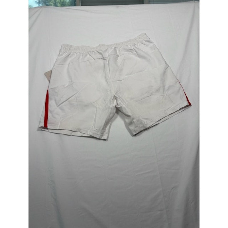 Tailored By Umbro In England Away Football Shorts White/Red Mens Size XXL