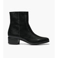 Florsheim Duke Bike Toe Zipper Boot Kidskin Leather Black Womens Size 11 D