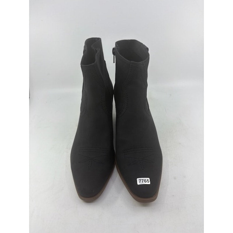 DV by Dolce Vita Pueblo Ankle Boot Almond Toe Side Zip Black Womens Size 9