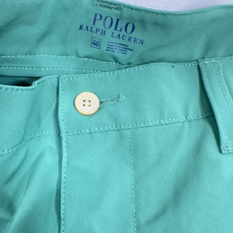 Polo Ralph Lauren All-Day Performance Beach Chino Shorts Green Mens Size 40