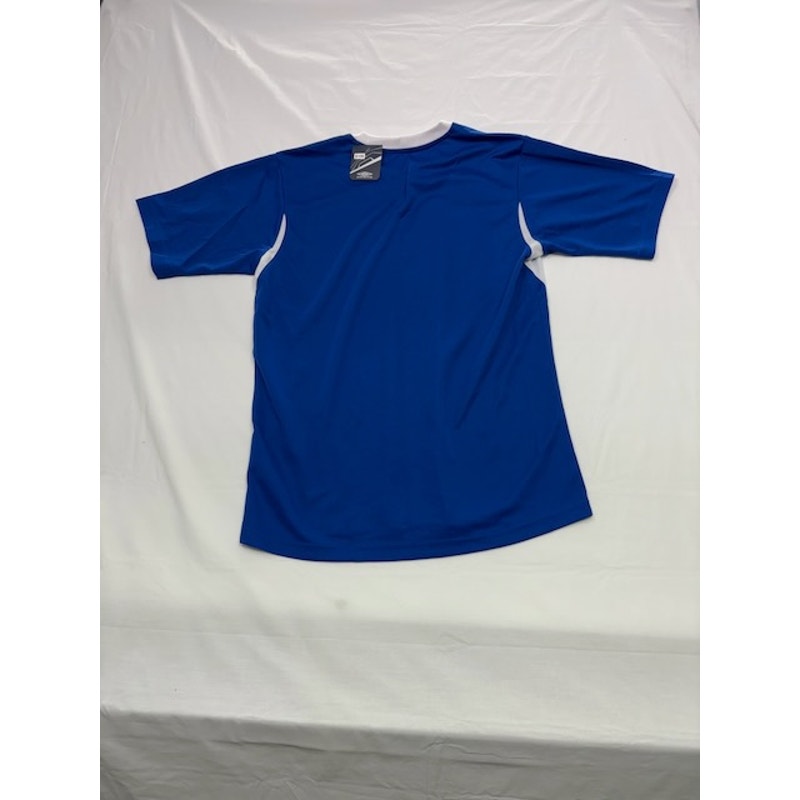 Umbro Azul Jersey Shirt Short Sleeve Crewneck Royal Blue/White Mens Size S