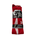 Under Armour HeatGear Soccer Socks Over The Calf Red/White Adult Size L