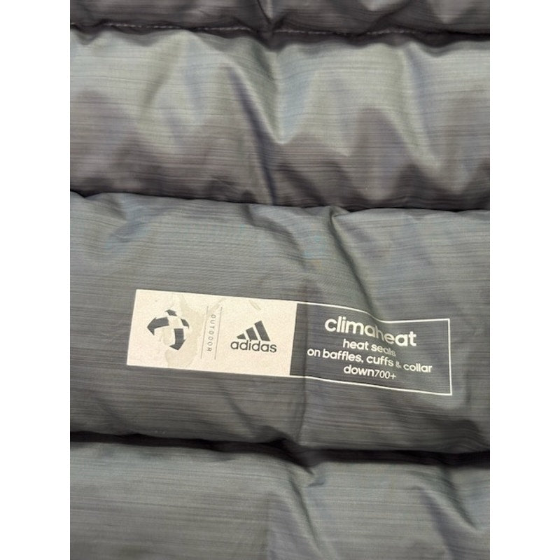 Adidas Climaheat 700+ Down Hooded Puffer Jacket Coat Blue Womens Size 46/48 UK