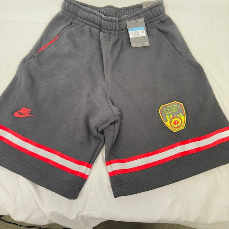 Nike Sportswear Fire Dept NY Shorts Drawstring Waist CW4802-010 Black Mens M