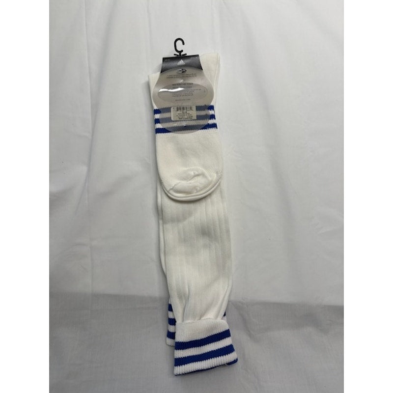 Adidas Copa Edge Soccer Socks Knee High White/Blue Mens Shoe Size 6-12