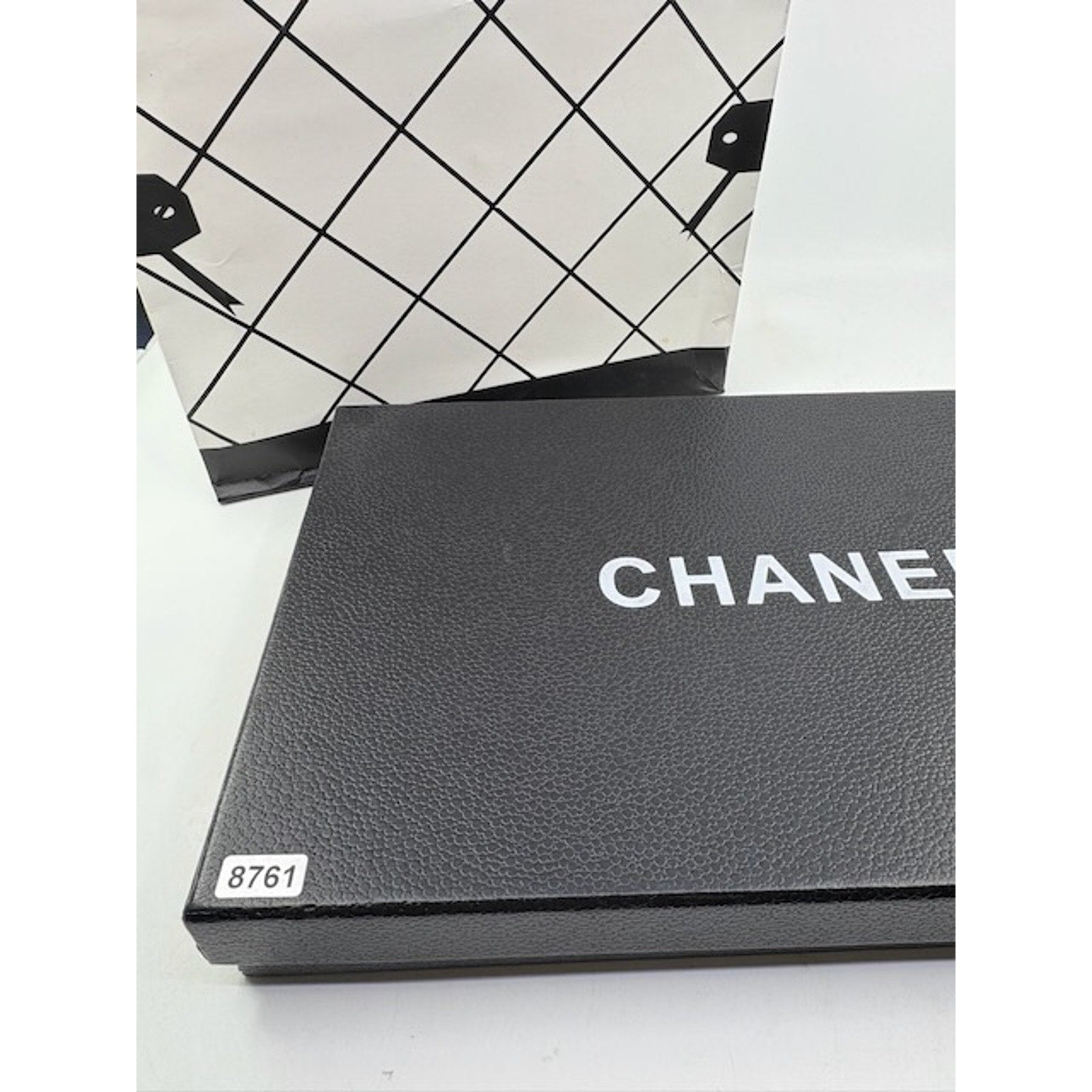 Chanel Scarf Metallic Check Wool Acrylic Blend Wrap Shawl Burgundy Red OS