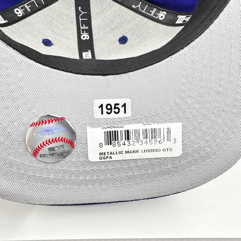 New Era Los Angeles Dodgers Cap Metallic Mark Original Fit 9FIFTY Snapback Blue
