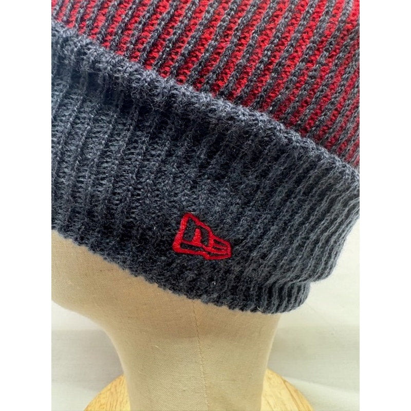 New Era Houston Texans Sport Knit Beanie Cuffed NFL Hat Gray Red Adult OSFM