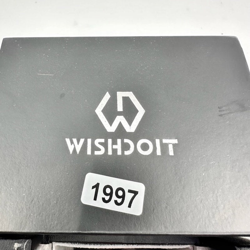 Wishdoit Watches The Pioneer Wrist Watch Stainless Steel Black Red Strap OS