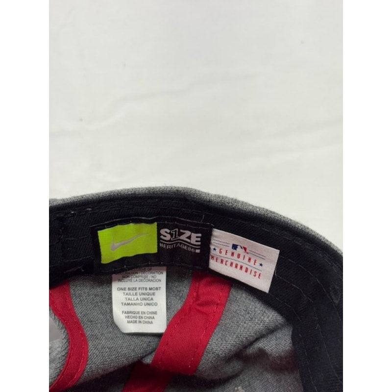 Nike Los Angeles Angels Adjustable MLB Cap Swoosh Gray Red Unisex OSFM