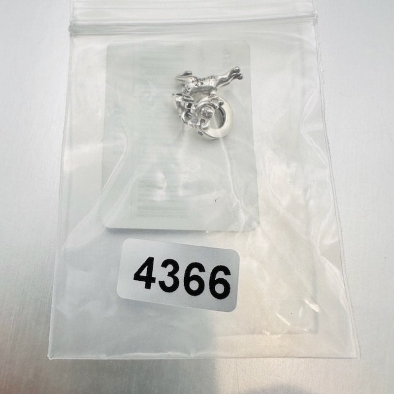Christmas Reindeer Dangle Charm Pendant 925 Sterling Silver