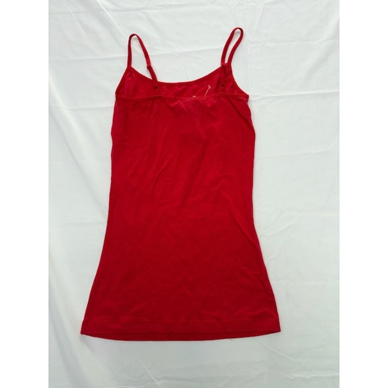 Planet Gold Scoop‑Neck Basic Tank Top Adjustable Strap Red Womens Size XS