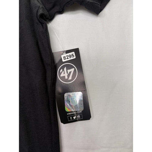 47 Brand New York Jets T-Shirt Short Sleeve Pullover Jet Black Womens Size L