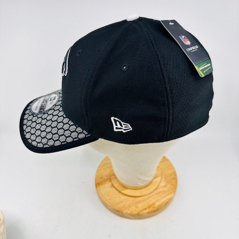 New Era 39Thirty Atlanta Falcons Baseball Cap Honeycomb Black Mens Size L/XL