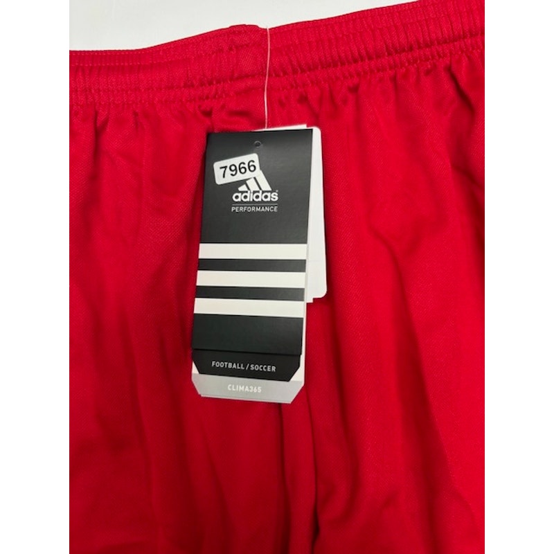 Adidas Football Soccer Shorts Clima365 Elastic Waist Red/White Mens Size L