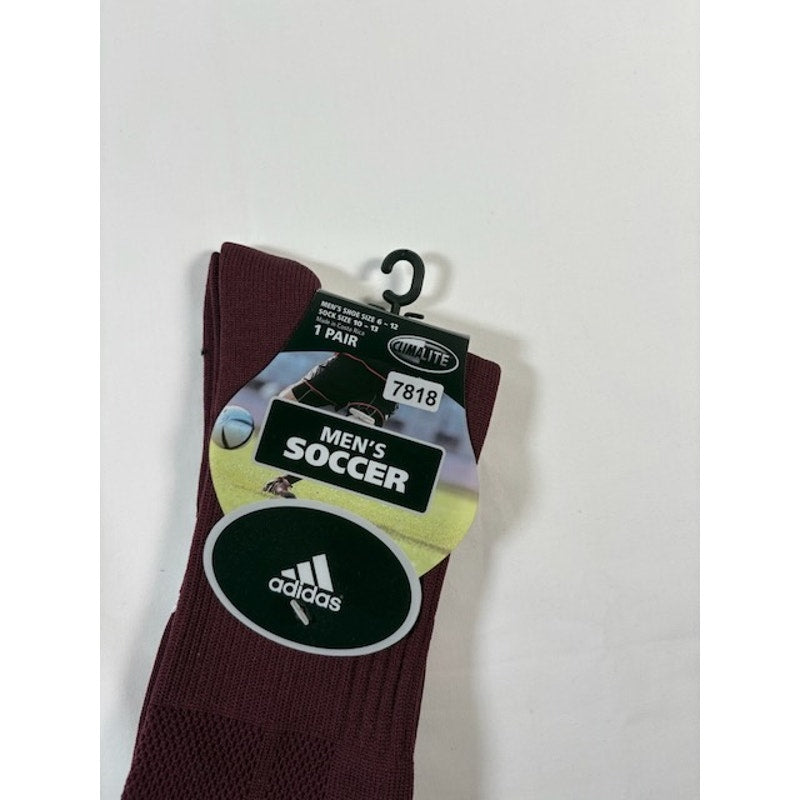 Adidas Copa Zone Cushion OTC Soccer Socks 1 Pair Maroon/White Mens Size 6-12