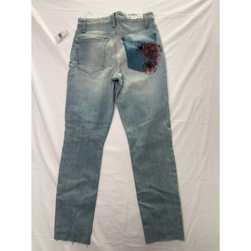 Joe's The Charlie High-Rise Skinny Jeans Distressed Blue Womens Size 25