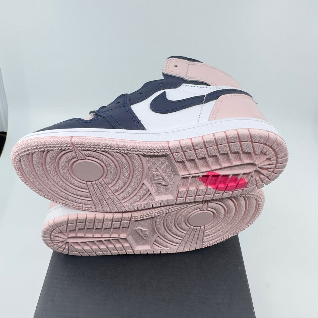 Nike Jordan 1 Retro High Og (TD) Mid Sneakers Atmosphere Obsidian White 10C
