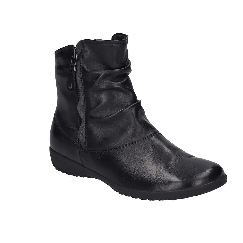Josef Seibel Naly 24 Ankle Boots Leather Side Zipper Black Womens Size 36