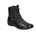 Josef Seibel Naly 24 Ankle Boots Leather Side Zipper Black Womens Size 36