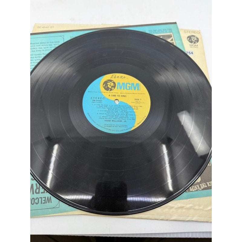 Hank Williams, Jr. – A Time To Sing (From The Motion Picture Sound Track) Vinyl
