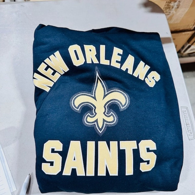 Campus Colors New Orleans Saints Game Day Hoodie Sweatshirt Black 2X