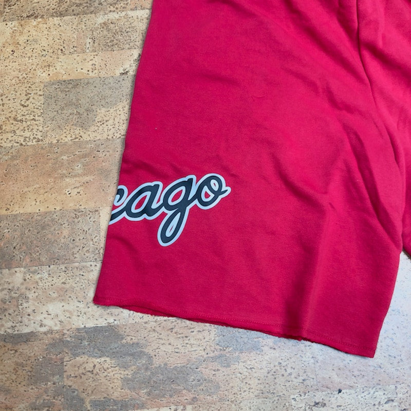 Mitchell & Ness Mens Game Day FT Chicago Bulls Shorts Drawstring Red 2XL NWT